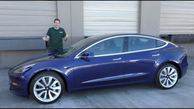 Man With A Blue Tesla