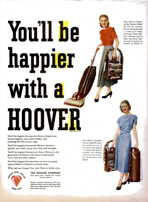 You'Ll Be Happier With A Hoover - Vintage Sexist Ads