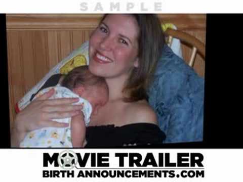 Movie Trailer Birth Announcements - A New Twist On Traditional Birth Announcements