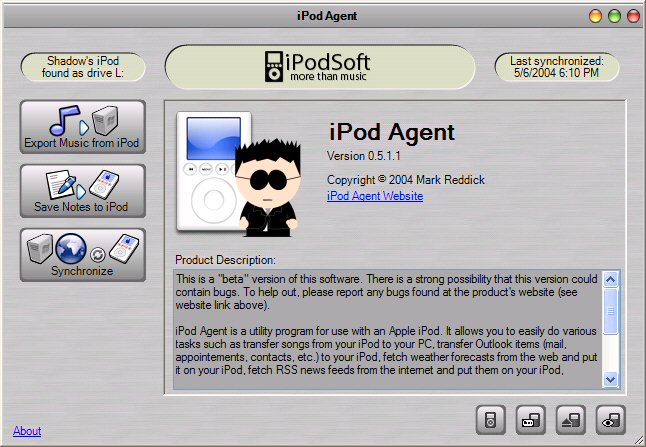 Ipod Agent Application For Pc