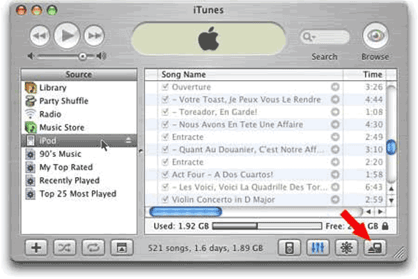 How To Eject Your Ipod In Itunes Using The Eject Button
