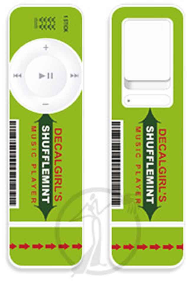 Clever iPod Shuffle Sticker Looks Like A Pack Of Gum (2005)