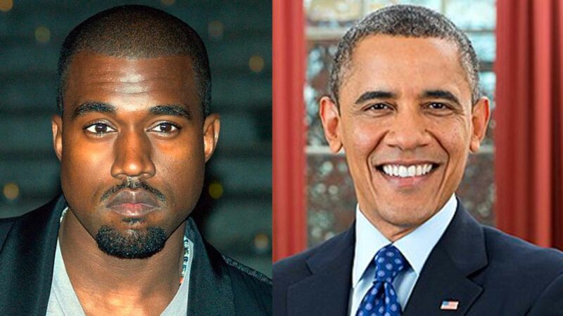 Kayne West And Barak Obama