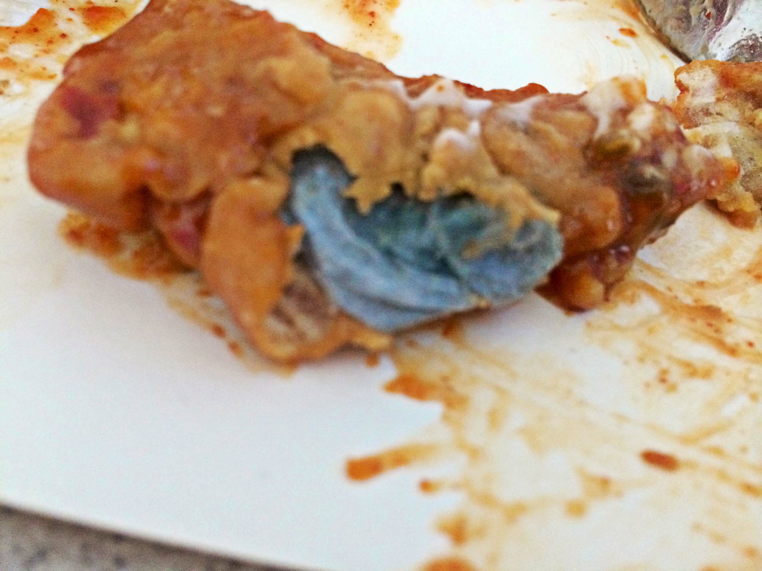 A Deep-Fried Blue Paper Towel And Not Kfc Chicken