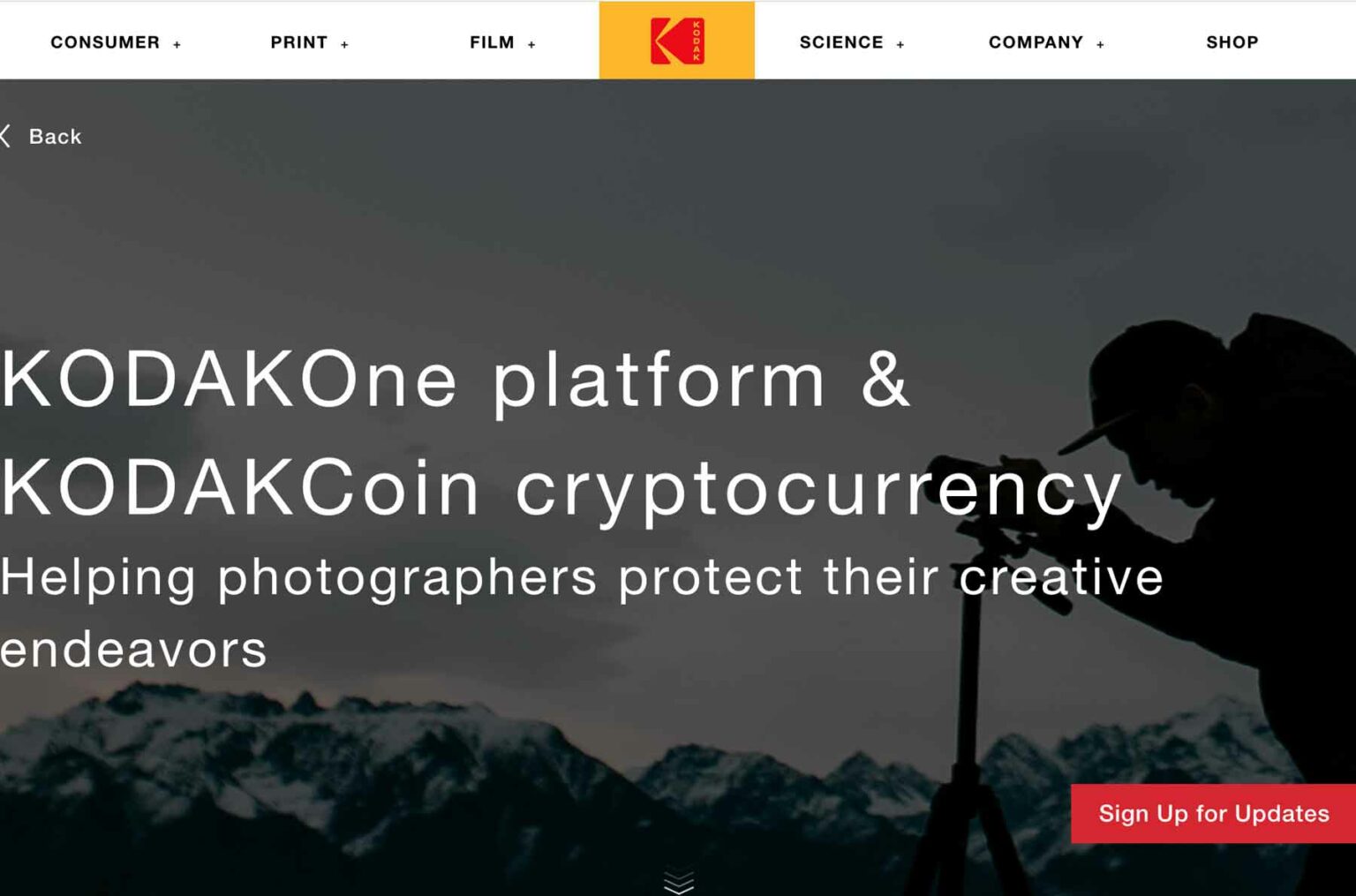 kodak one blockchain