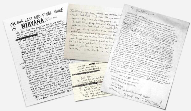Kurt Cobain Handwritten Letters
