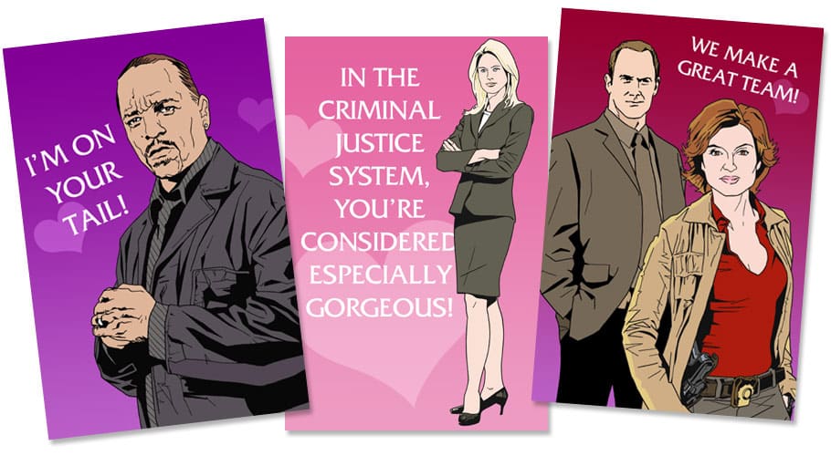 Law & Order SVU Valentine's Day Cards