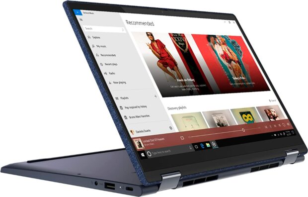Lenovo Yoga 6 13.3 2-In-1 13.3&Quot; Touch Screen Laptop - Amd Ryzen 5 - 8Gb Memory - 256Gb Ssd - Abyss Blue Fabric Cover