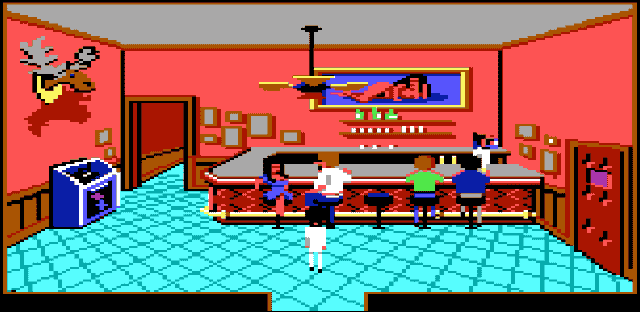 A Drunk Larry Laffer After Drinking Too Much At Lefty'S Bar - Leisure Suit Larry In The Land Of The Lounge Lizards