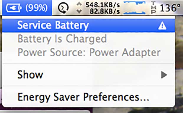 Macbook Battery &Quot;Service Battery&Quot; Alert