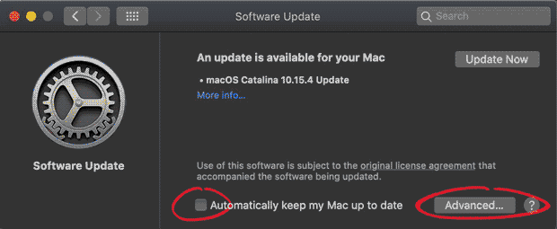 How To Disable Automatic Macos Operating System Software Updates