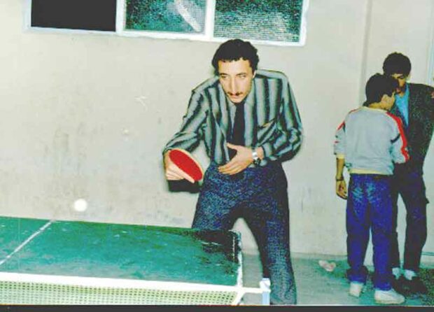 Mahir Playing Ping Pong
