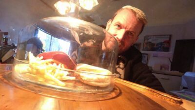 Man With Mummified Iceland Mcdonald'S Burger