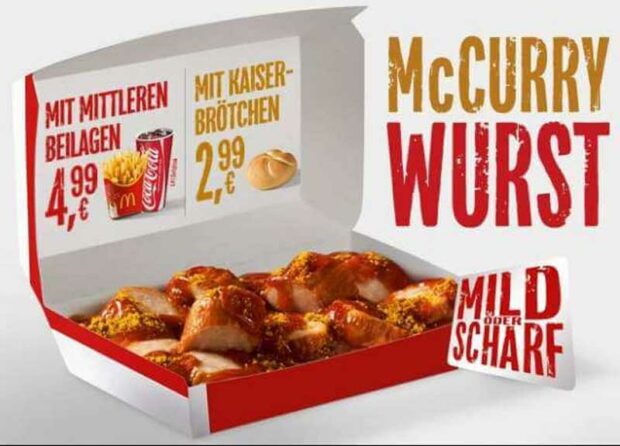 Mcdonald'S Mccurry Wurst From Germany