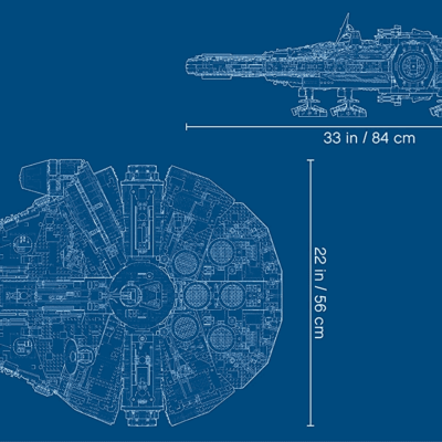 millennium falcon blueprint