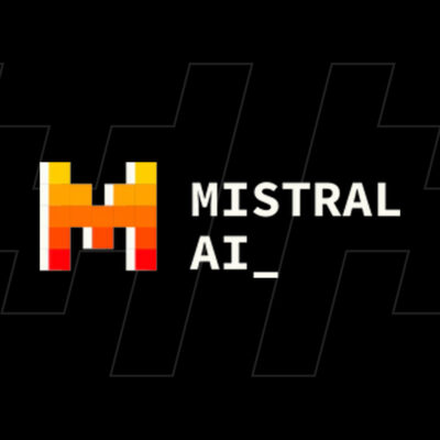 Mistral Ai - The Image Shows The Logo Of Mistral Ai, One Of The Leading Foundational Ai Companies. It Features A Stylized &Quot;M&Quot; With A Pixelated Design In Red, Orange, And Yellow, Next To The Text &Quot;Mistral Ai_&Quot; On A Black Background.