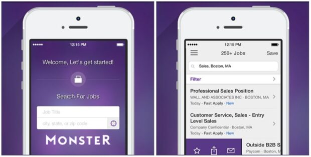 Monster.com Job Search App