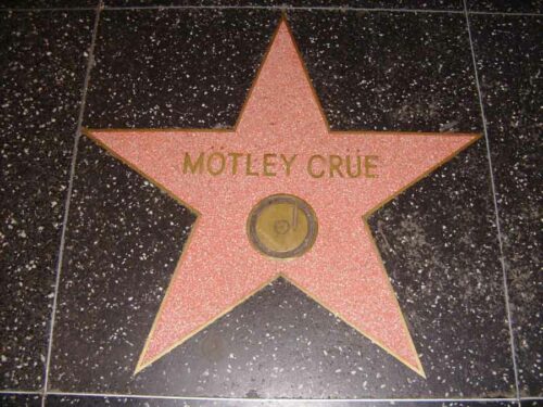 The Mötley Crüe star on the Hollywood Walk of Fame
