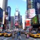 New York City Taxis in Times Square