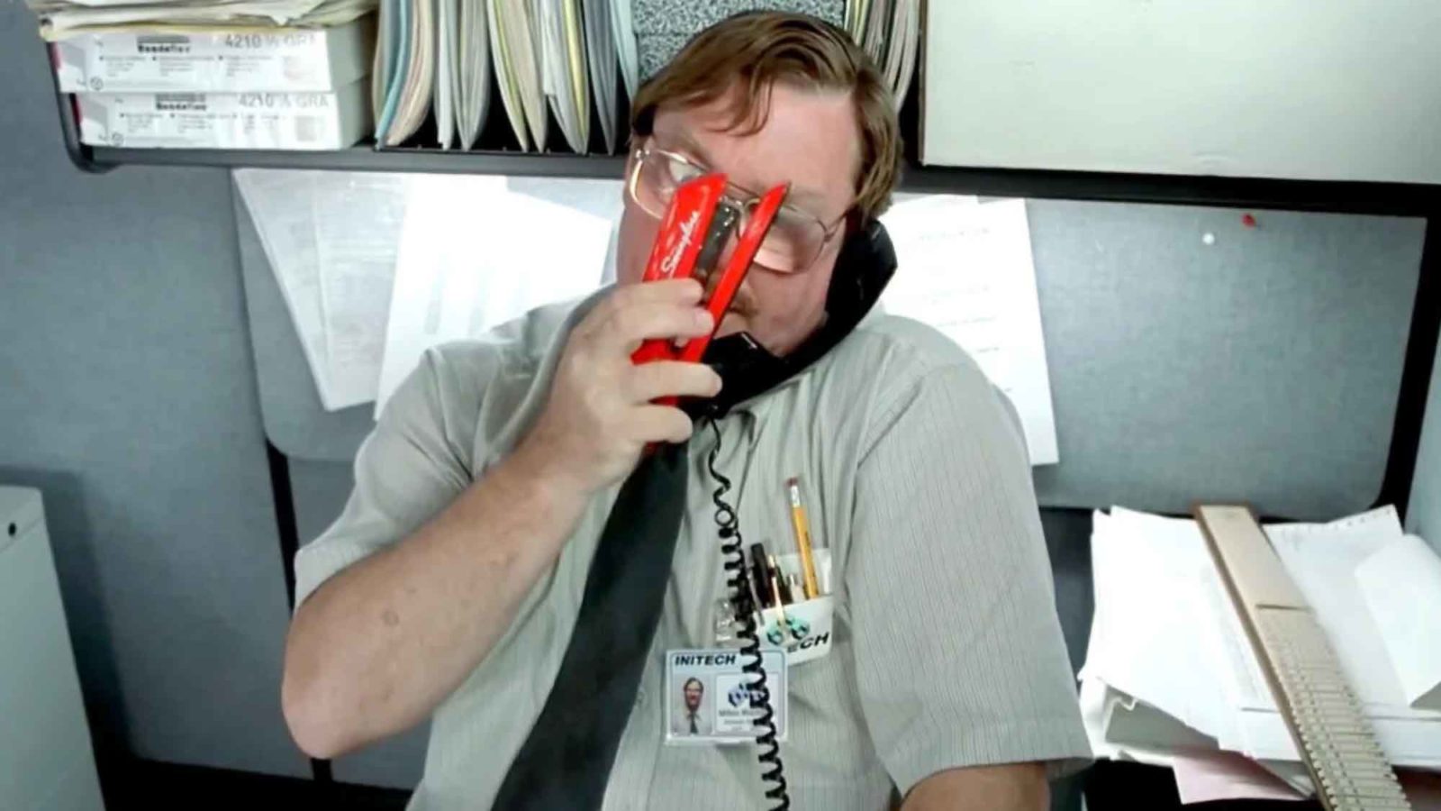 office space red stapler quote        
        <figure class=