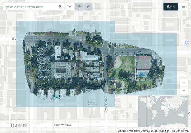 Open Aerial Map Image Of A Neighborhood In Pasadena, Ca