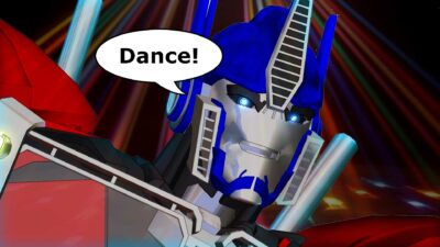 optimus prime dance
