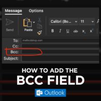 How To Enable The Microsoft Outlook BCC Field