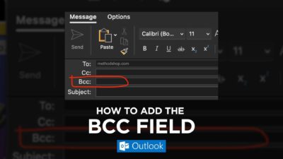 outlook bcc