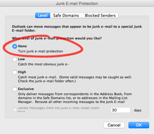 configure spamsieve for outlook drone mac