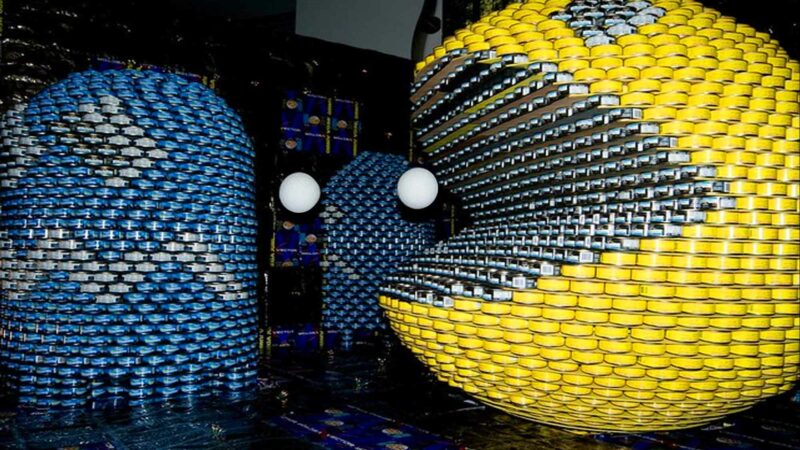 Pac-Man Art Sculpture