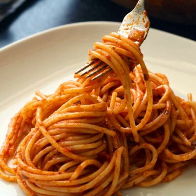 Pasta With Spaghetti Sauce
