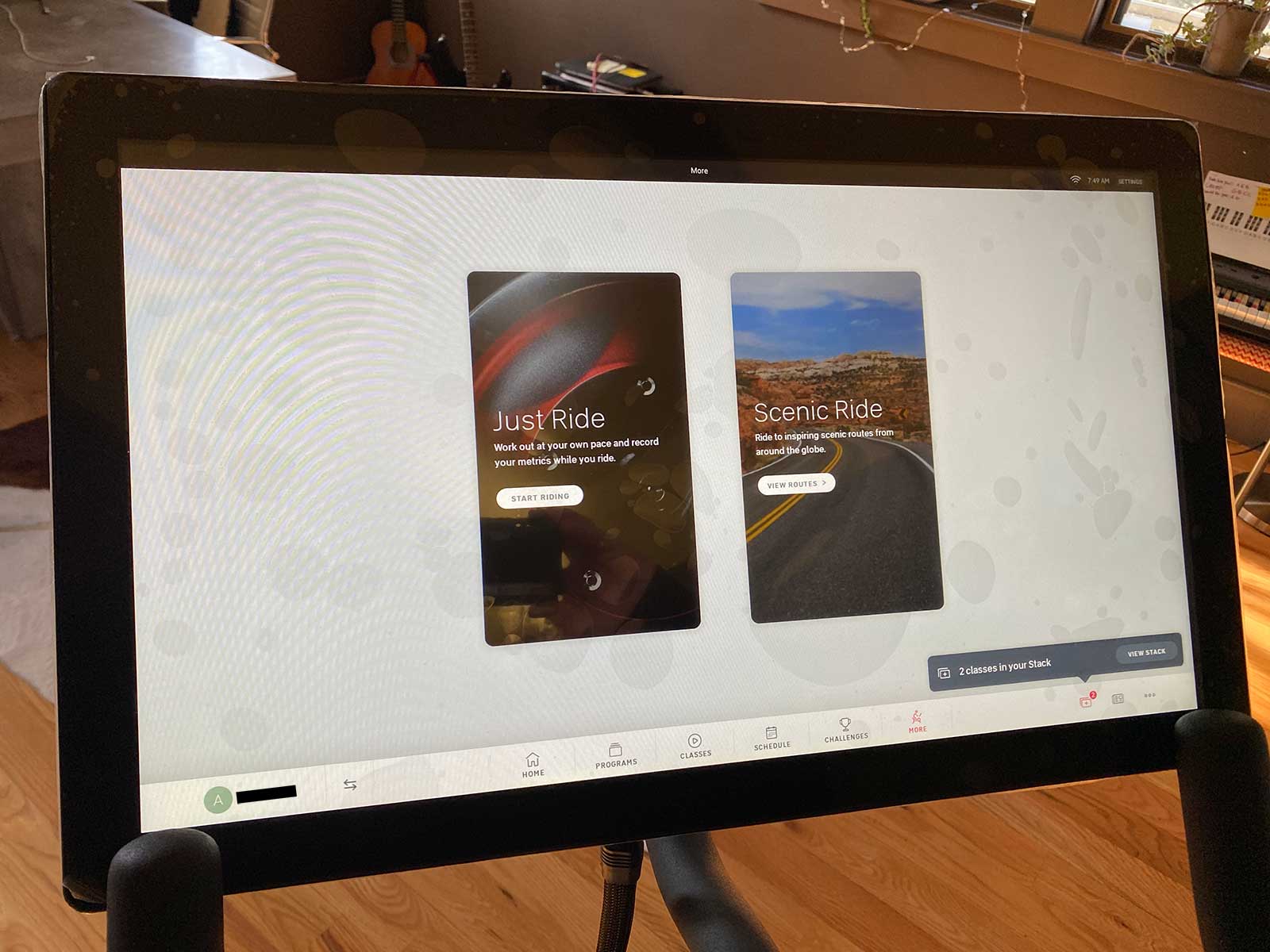 peloton just ride feature