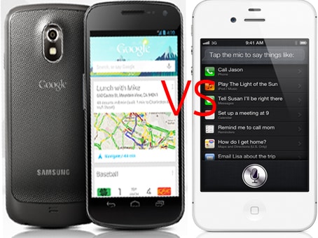 iPhone 5s vs Samsung Galaxy S4 vs Google Nexus 5