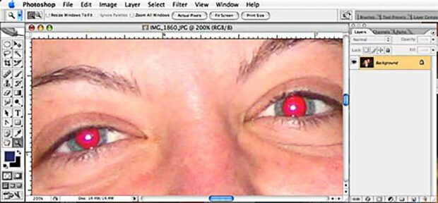 How To Manually Remove Red Eye In Photoshop