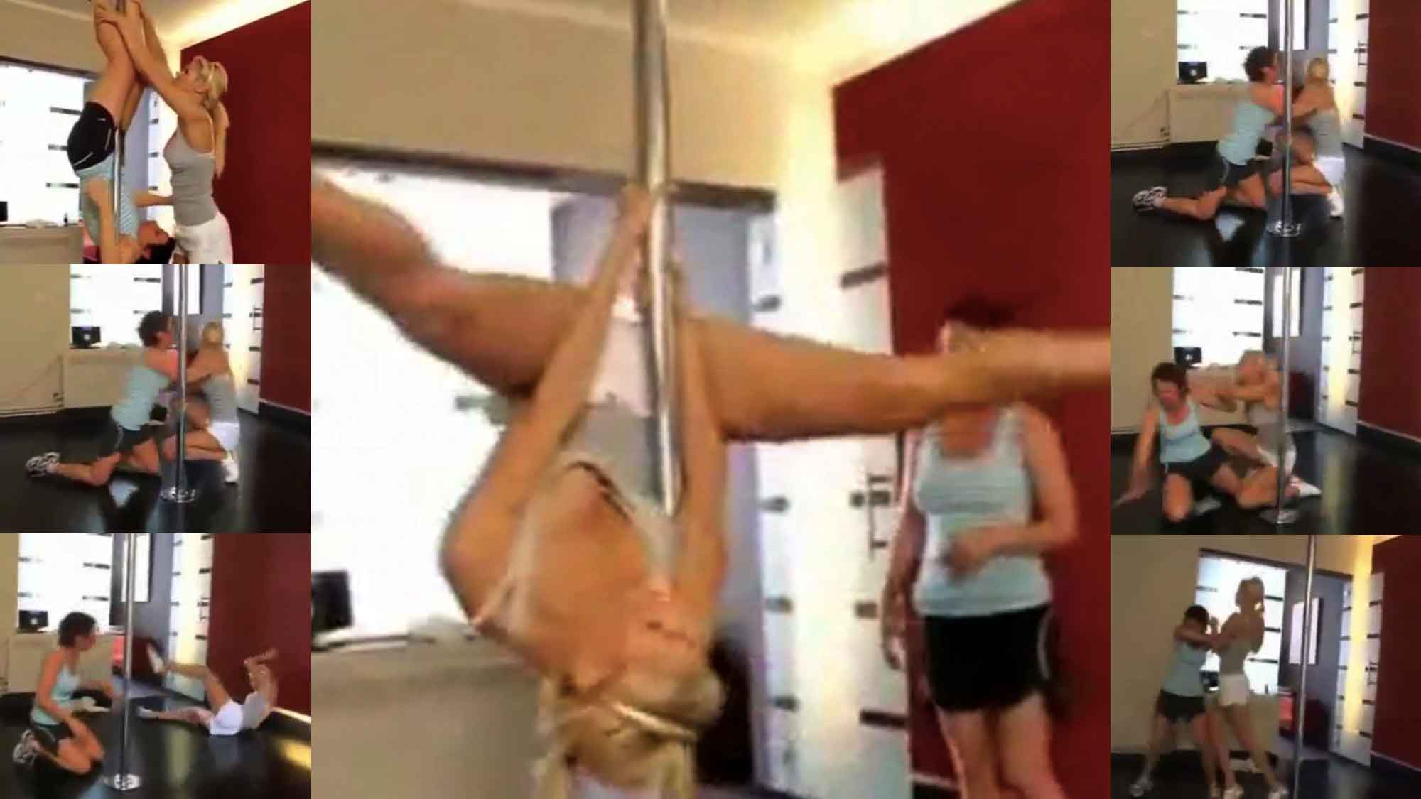 Friendly Pole Dancing Lesson Between Strippers Ends In A Cat Fight