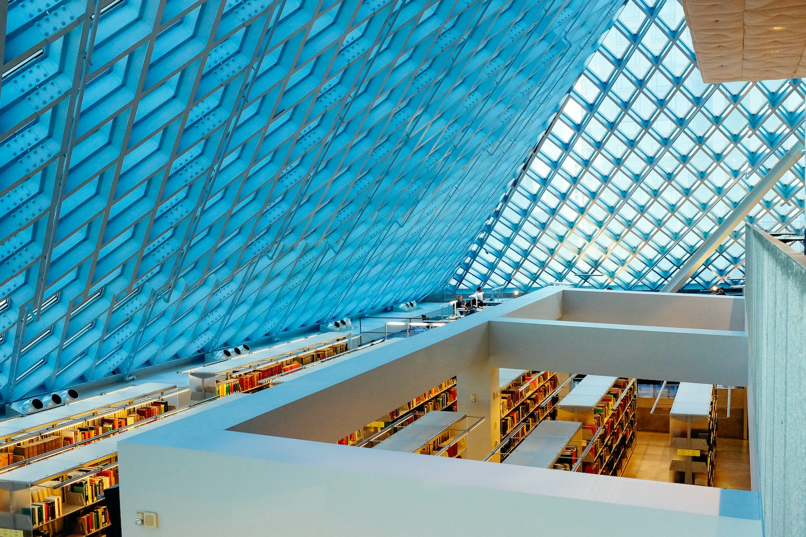Seattle Public Library - Blue Glass Roof