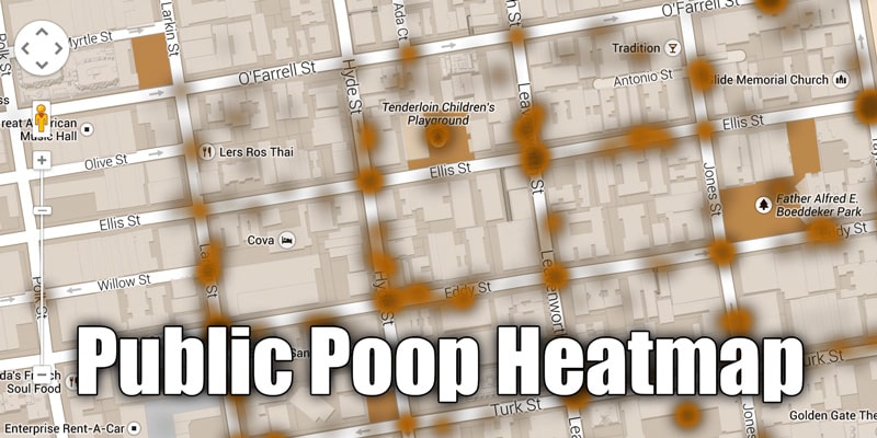 This San Francisco Poop Heatmap Helps Pedestrians Avoid Certain Sidewalks