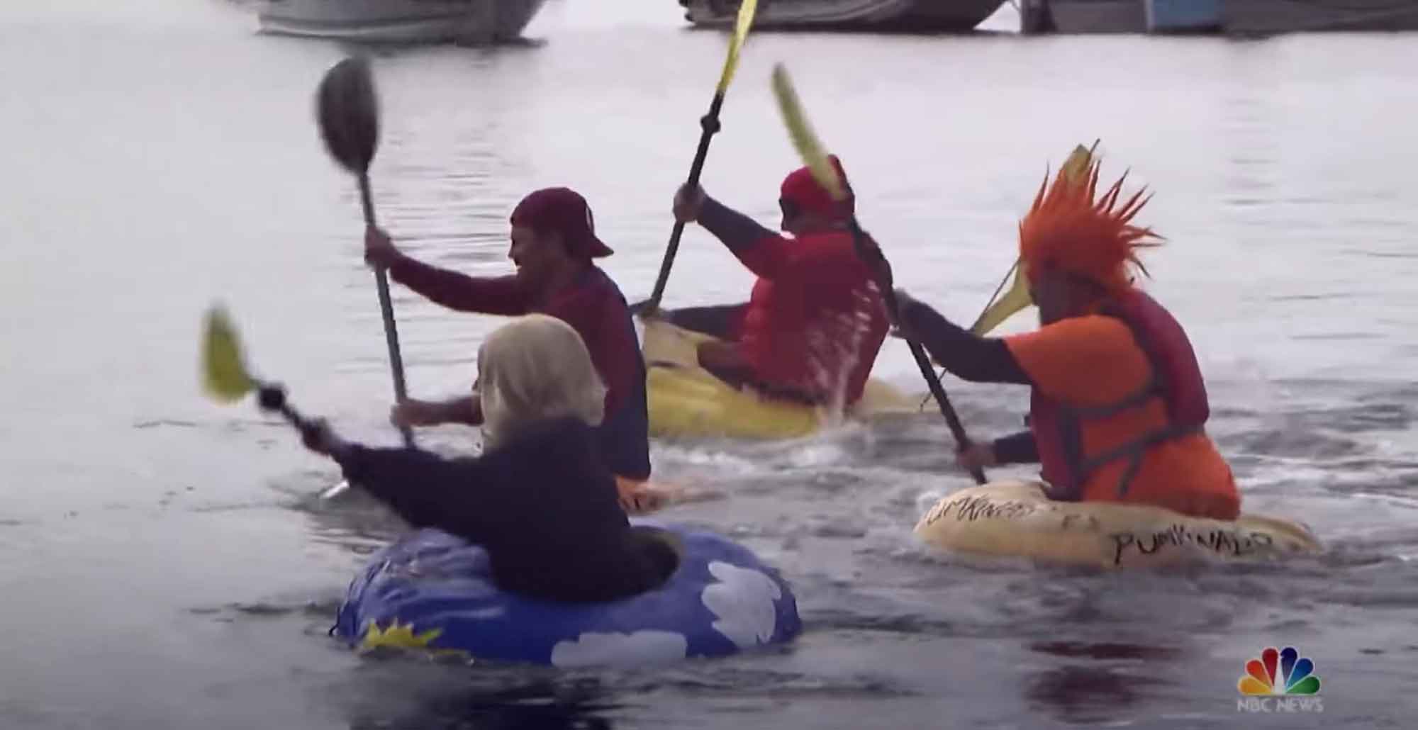 The Unusual Sport Of Giant Pumpkin Boat Racing