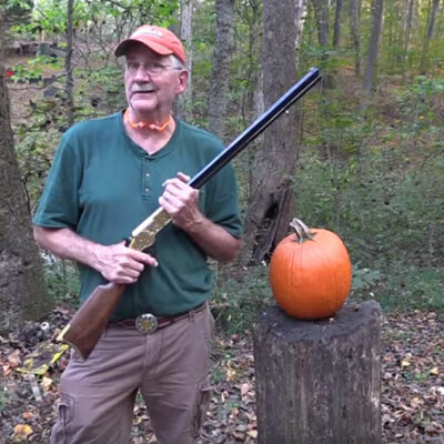 Pumpkin Carving With A Rifle