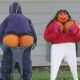 Pumpkin Moon And Cleavage - Funny Front Yard Pumpkin Decoration