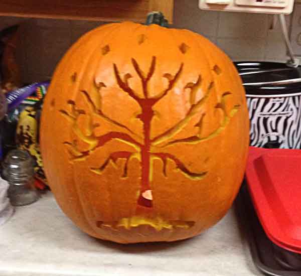 White Tree Of Gondor Pumpkin Carving