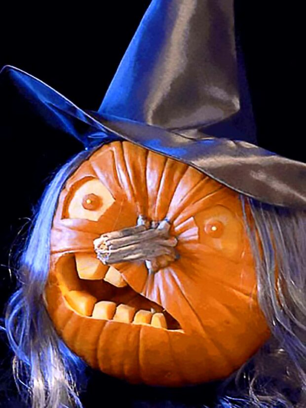 Halloween Witch Pumpkin Carving