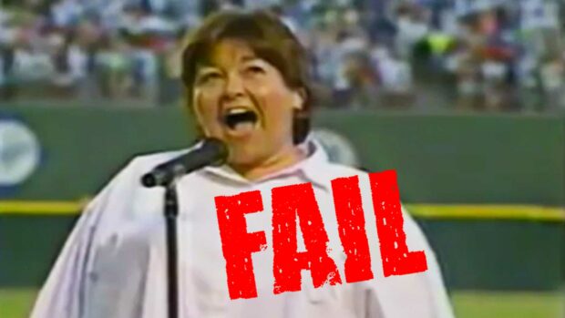 Graphic Of National Anthem Fails Featuring Roseanne Barr