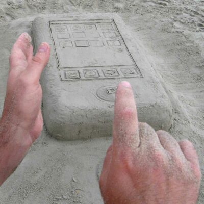 iPhone Made Out Of Sand