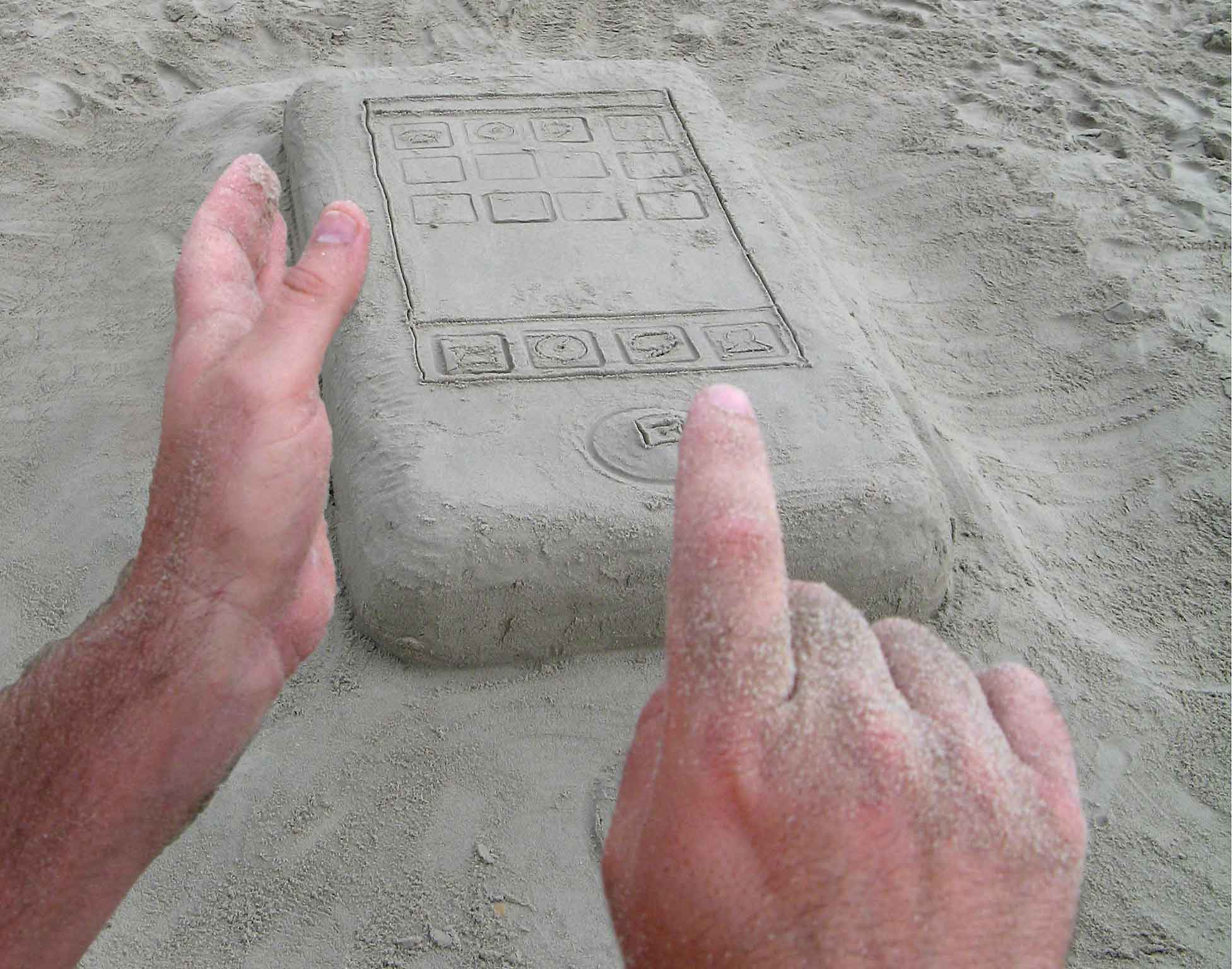 This Incredible iPhone Sandcastle Will Amaze You