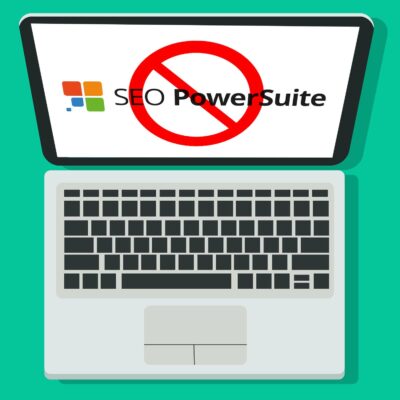 A Laptop Displaying Bad Seo Powersuite Review