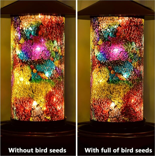 Feed Birds &Amp; Decorate Your Garden With A Solar Powered Bird Feeder
