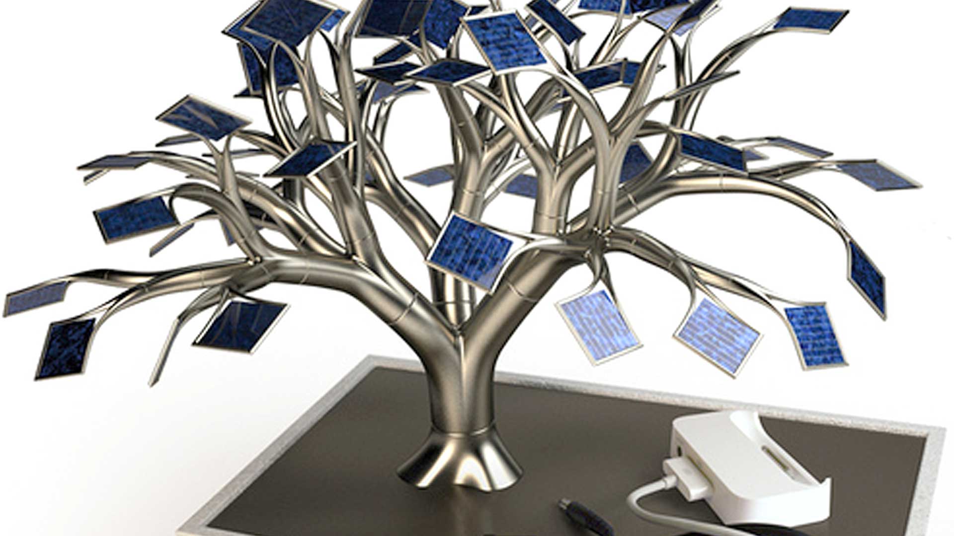Charge Your Gadgets with a Solar Powered Bonsai Tree
