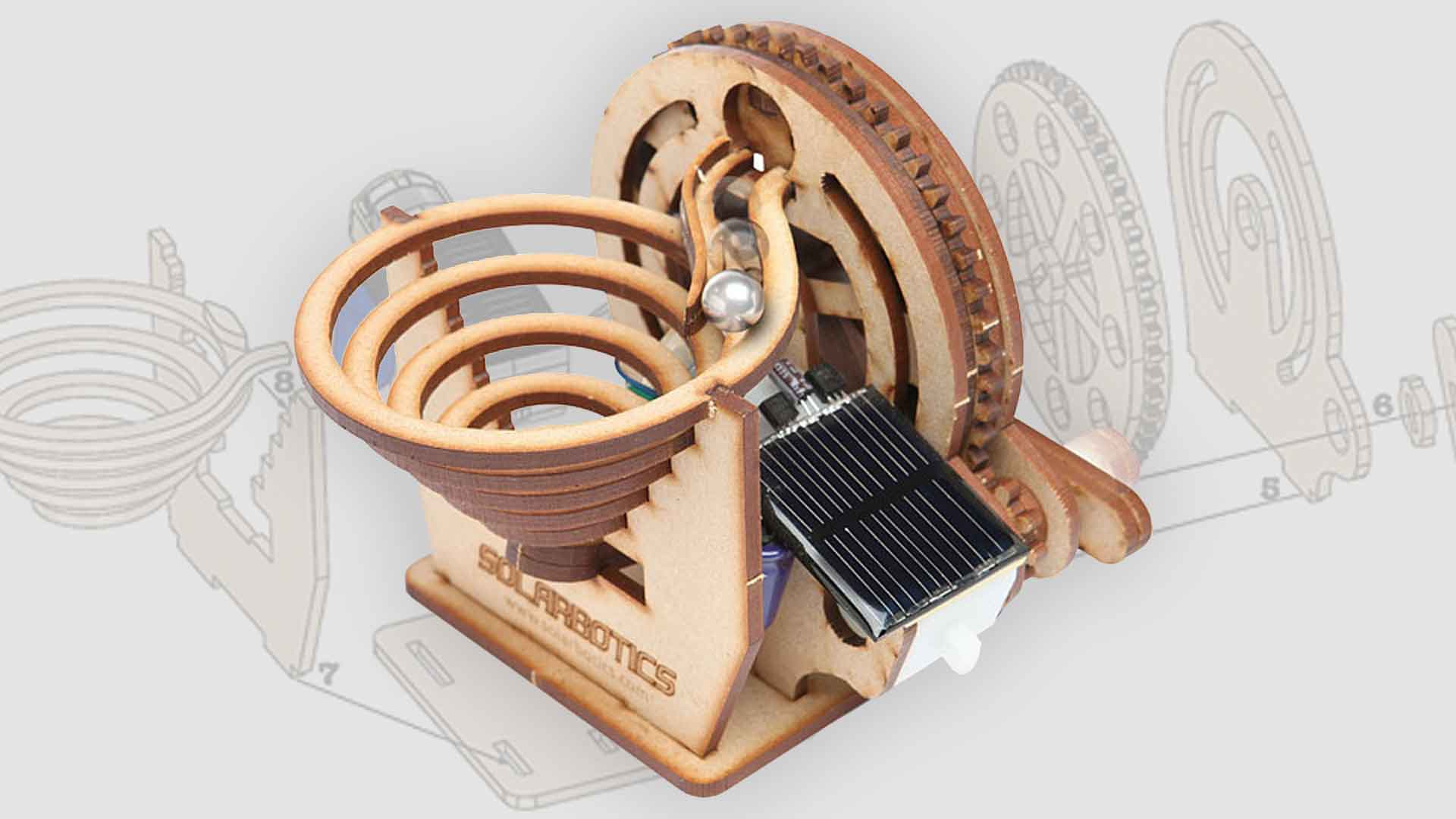 Wow Your Coworkers with The Solarbotics Perpetual Motion Marble Kit