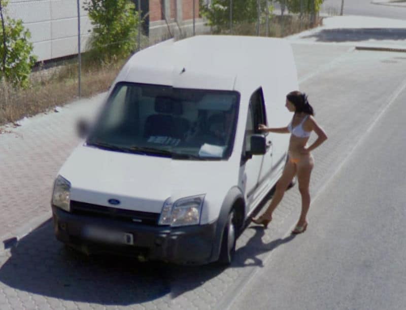 Google Street View Car Accidentally Photographs Spanish Prostitutes